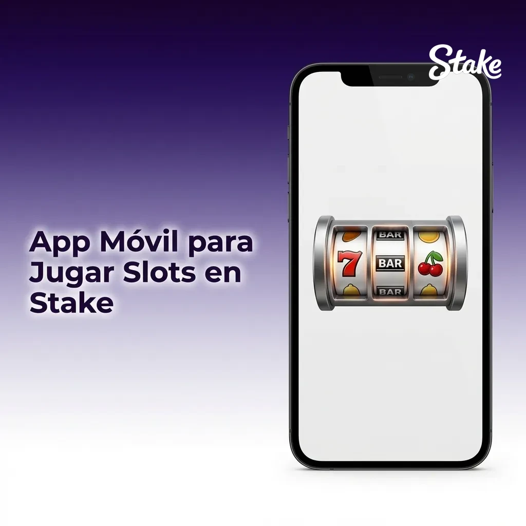 Stake mobile app interface showing slot games catalog accessible on Android and iOS devices