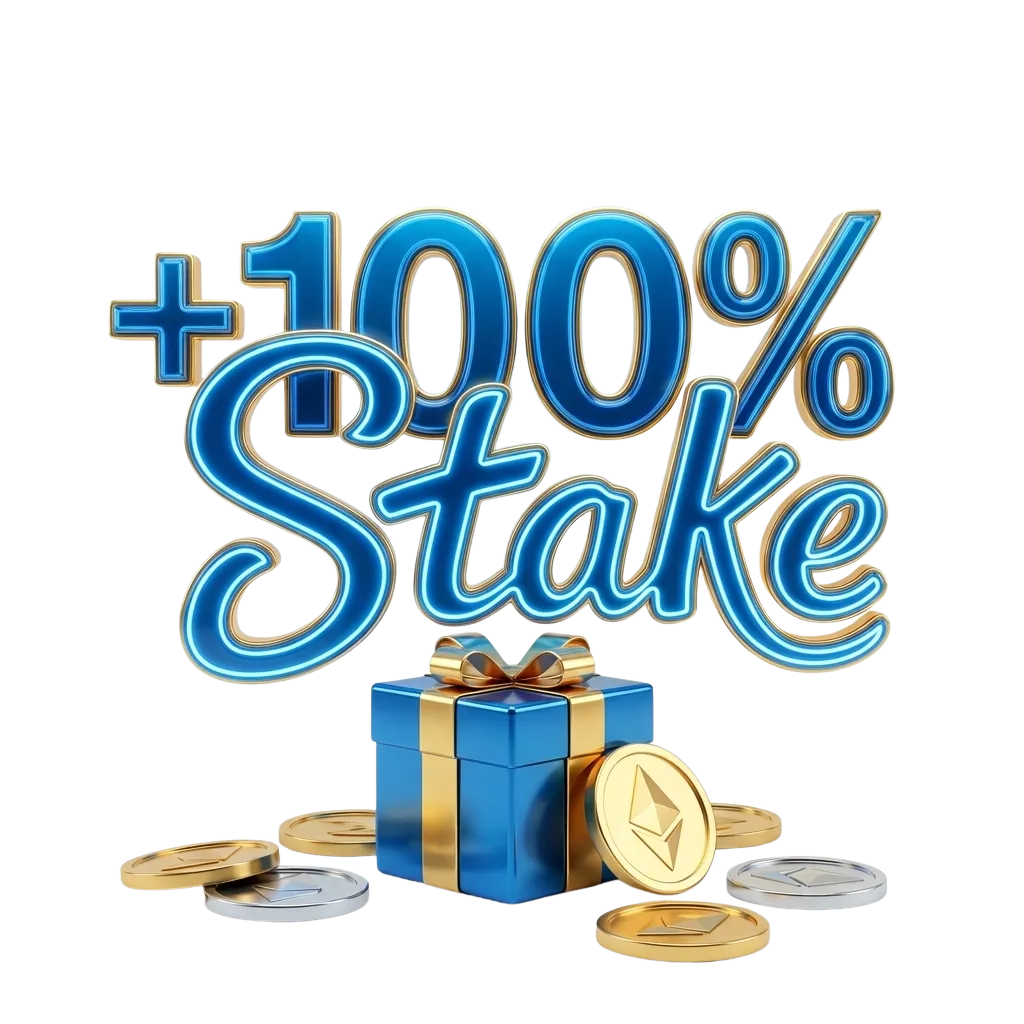 Stake Argentina casino welcome bonus showing 200% first deposit offer for slots and sports betting