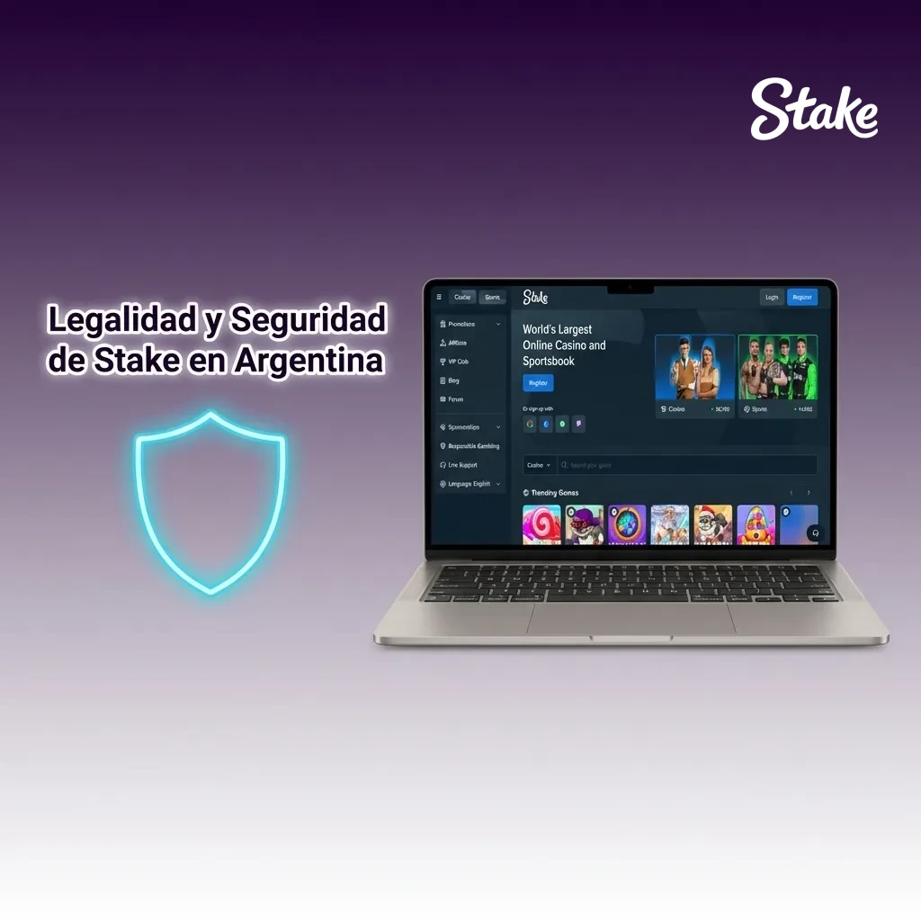 Stake opera con licencia de Curazao, protección SSL 256 bits y herramientas de juego responsable en Argentina.