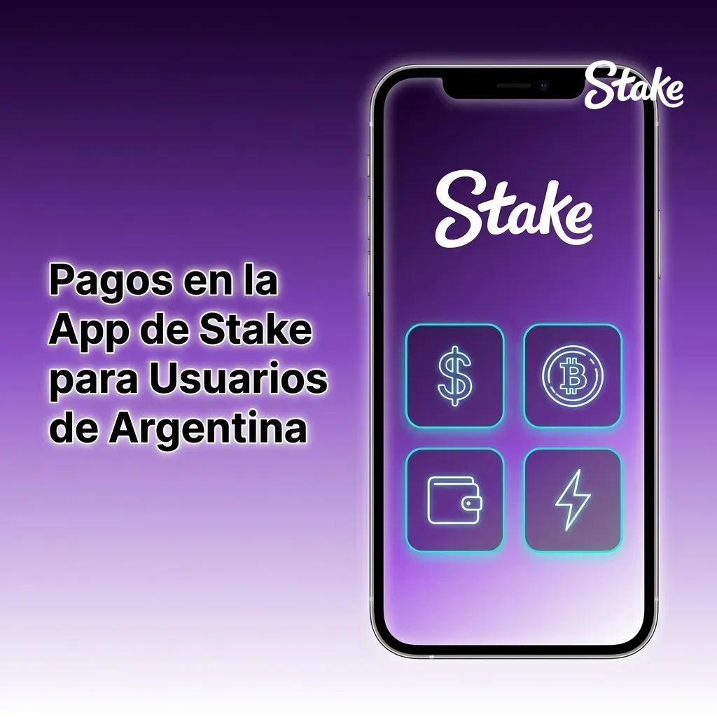 Stake app payment methods for Argentina showing cryptocurrency options including Bitcoin, Ethereum, and other digital coins