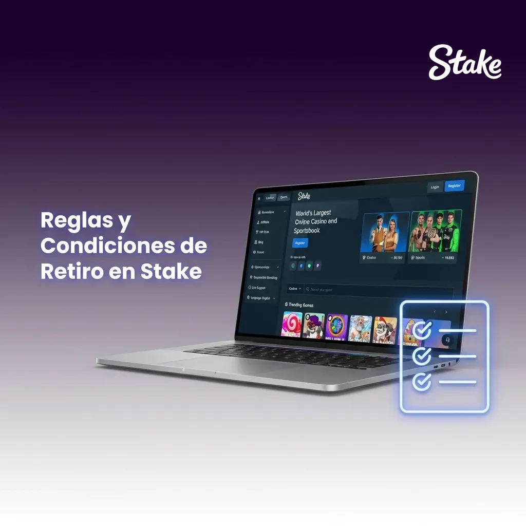 Stake withdrawal rules document showing KYC requirements, minimum amounts, and processing times for crypto transactions.